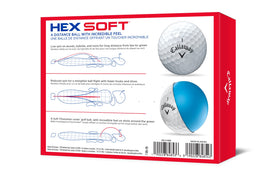 Close-up of Callaway Hex Soft core emphasizing feel and distance