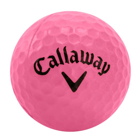 Callaway HX Soft Flight pink foam ball for indoor practice and safe play.