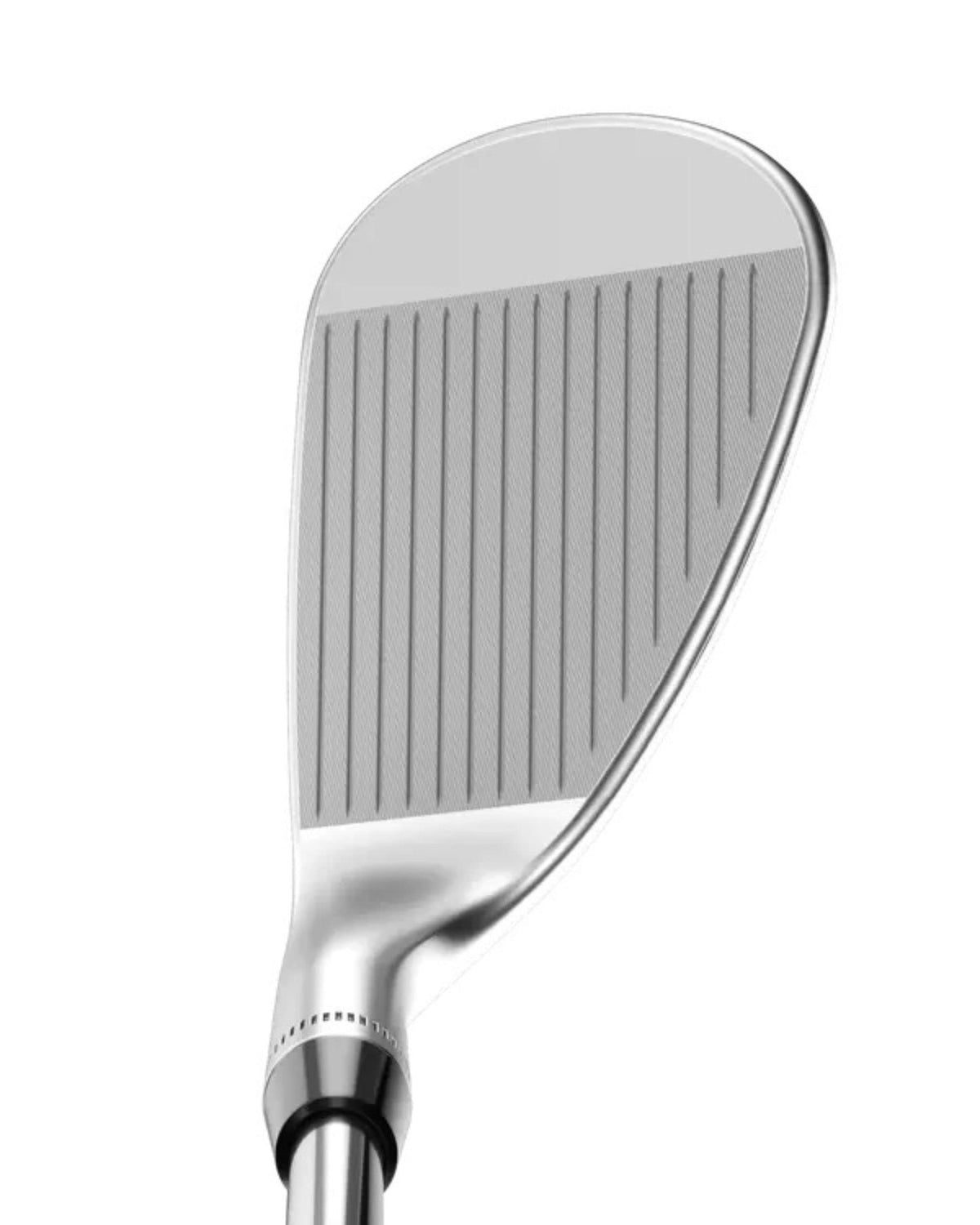 Callaway Jaws RAW Chrome Sand Wedge raw face emphasizing aggressive spin and control.