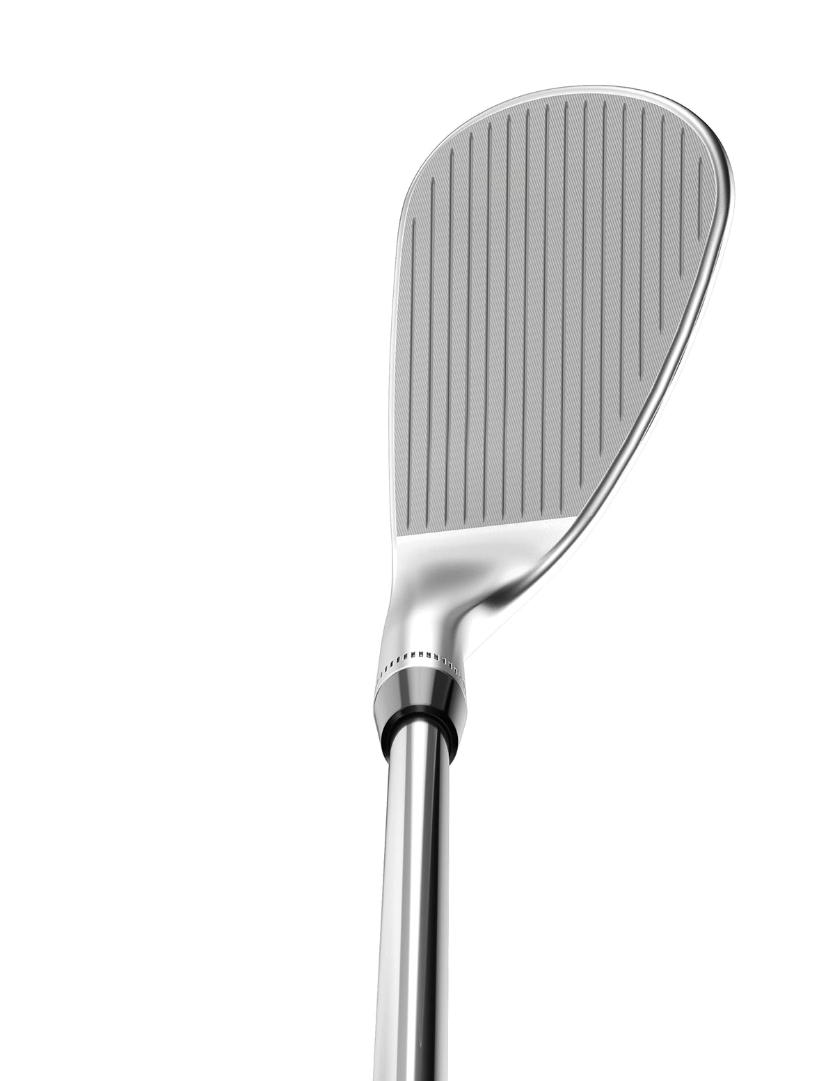 Callaway Jaws RAW Chrome wedge highlights tungsten weight balance for improved feel.
