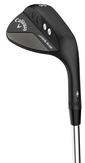 Callaway Jaws RAW Matte Black Lob Wedge left-handed setup for precision.
