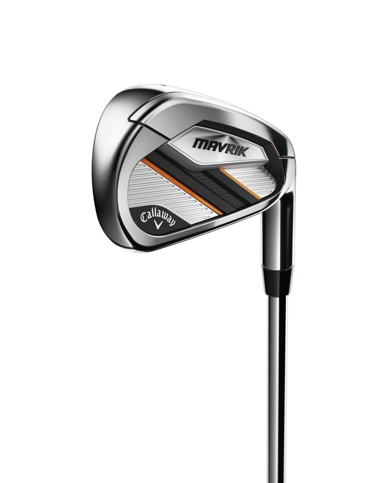 Callaway MAVRIK irons 6 iron face design highlights fast speed and distance.