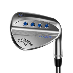 Callaway MD5 Jaws Wedge front view with chrome finish for precise approach shots.