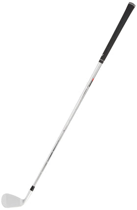 Callaway MD5 Jaws wedge chrome face close-up highlighting sharp grooves for spin control.