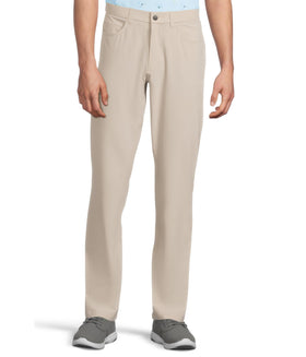Callaway Men's Premium Pants Silver Lining front view highlight lightweight, comfortable fit.