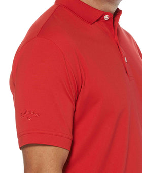 Callaway Opti-Dri stretch ottoman polo — back view showing generous fit and sun protection.