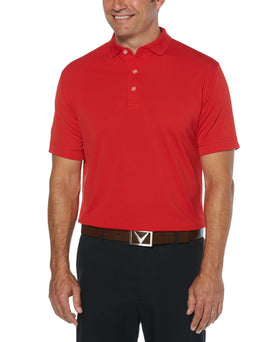 Callaway Opti-Dri stretch ottoman polo — front view for moisture-wicking comfort on the course.