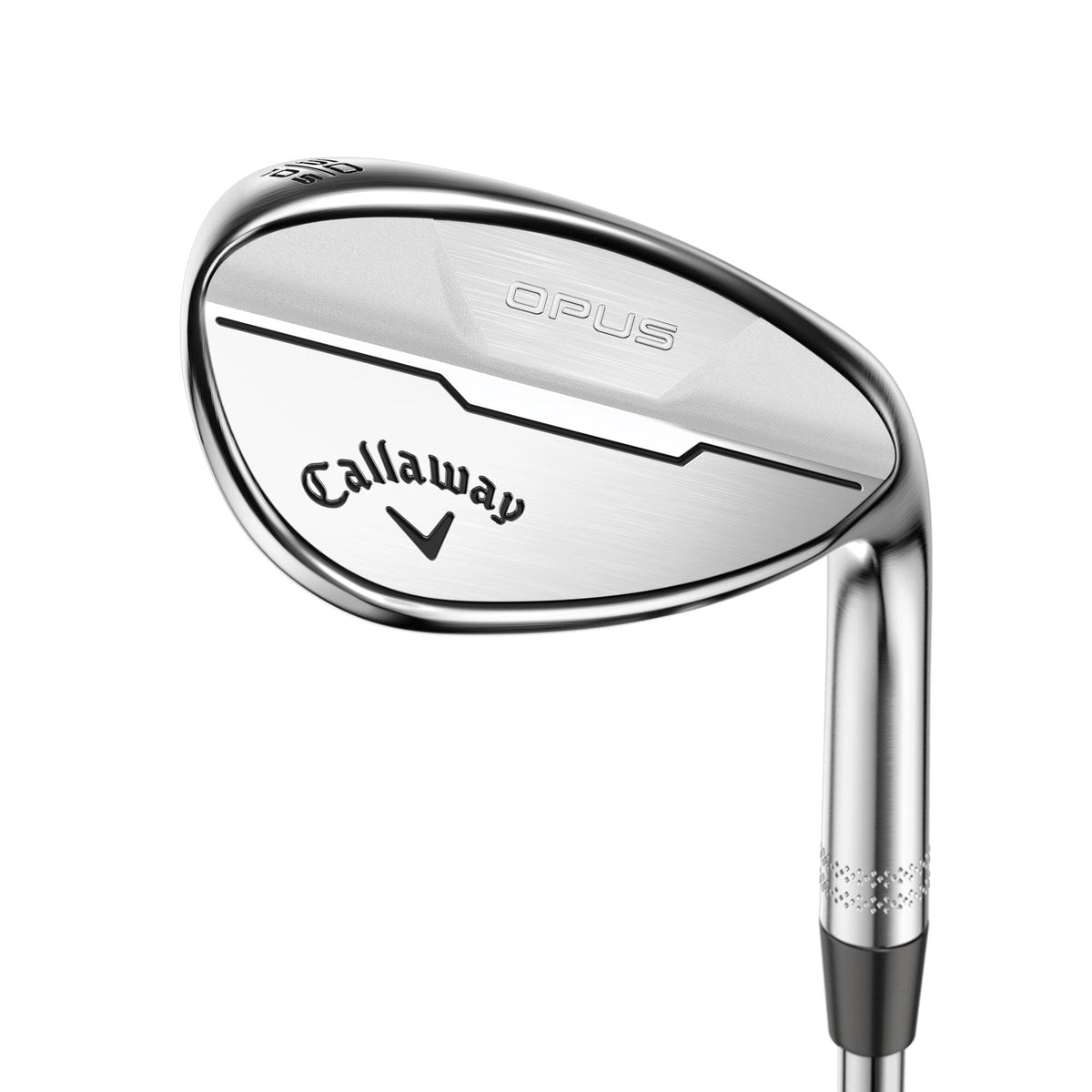 Callaway Opus Chrome Lob Wedge 58° close-up shows precision geometry for tight pitch shots