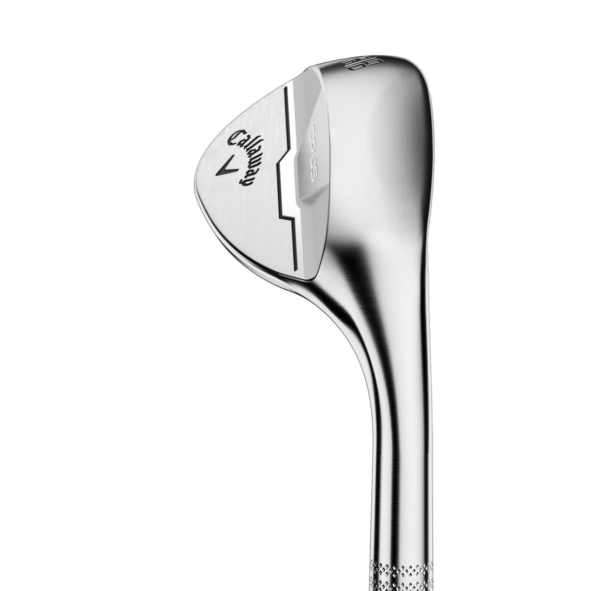 Callaway Opus Chrome Sand Wedge S Grind sole for versatile turf interaction.