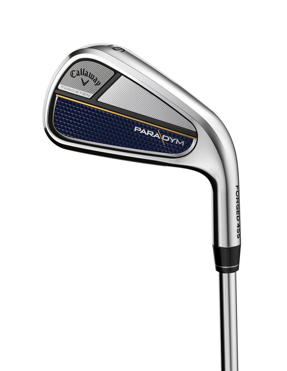 Callaway Paradym 8 iron AI-forged 455 face delivers energy transfer and distance.