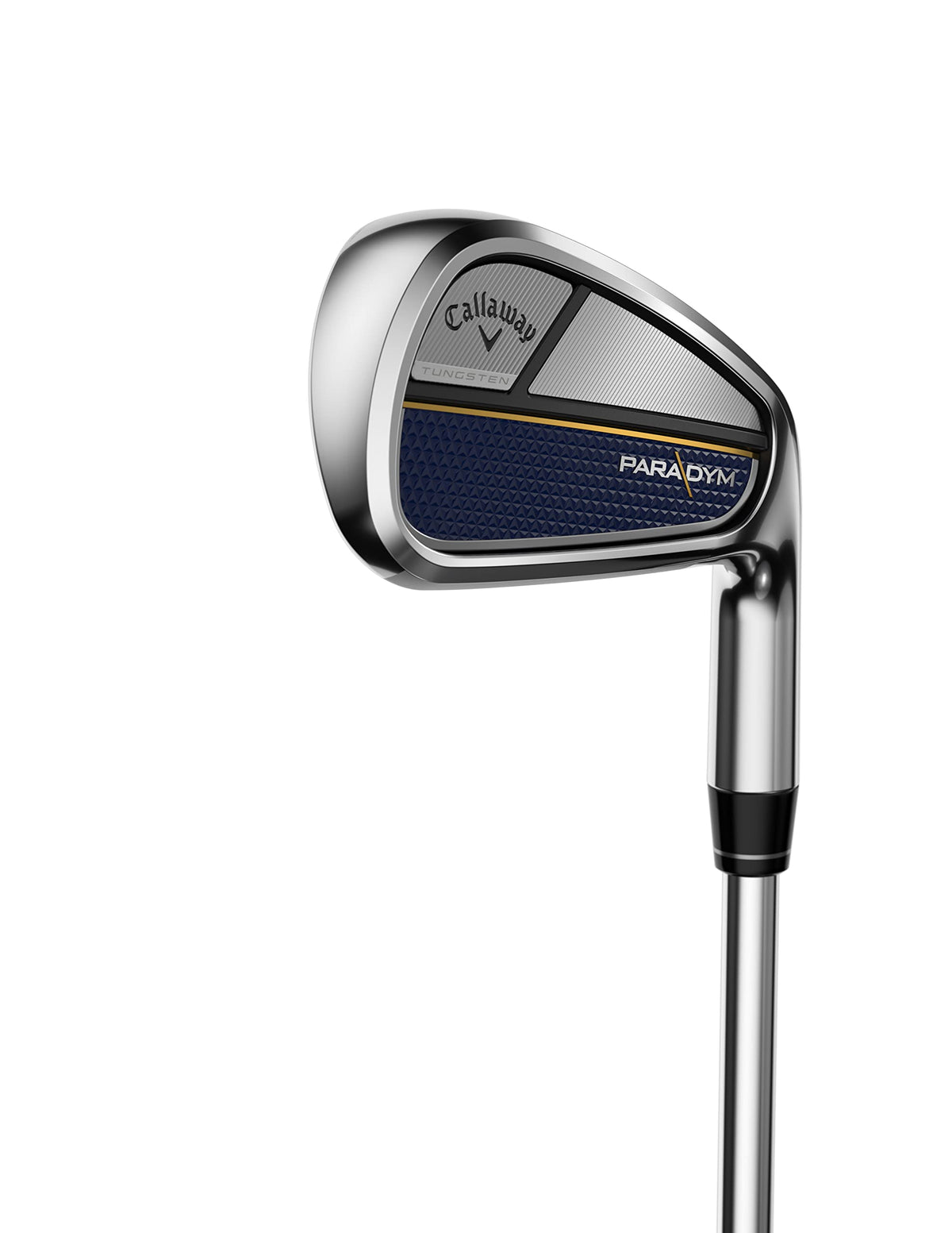 Callaway Paradym 8 iron speed-frame on impact stabilizes contact for tighter dispersion.