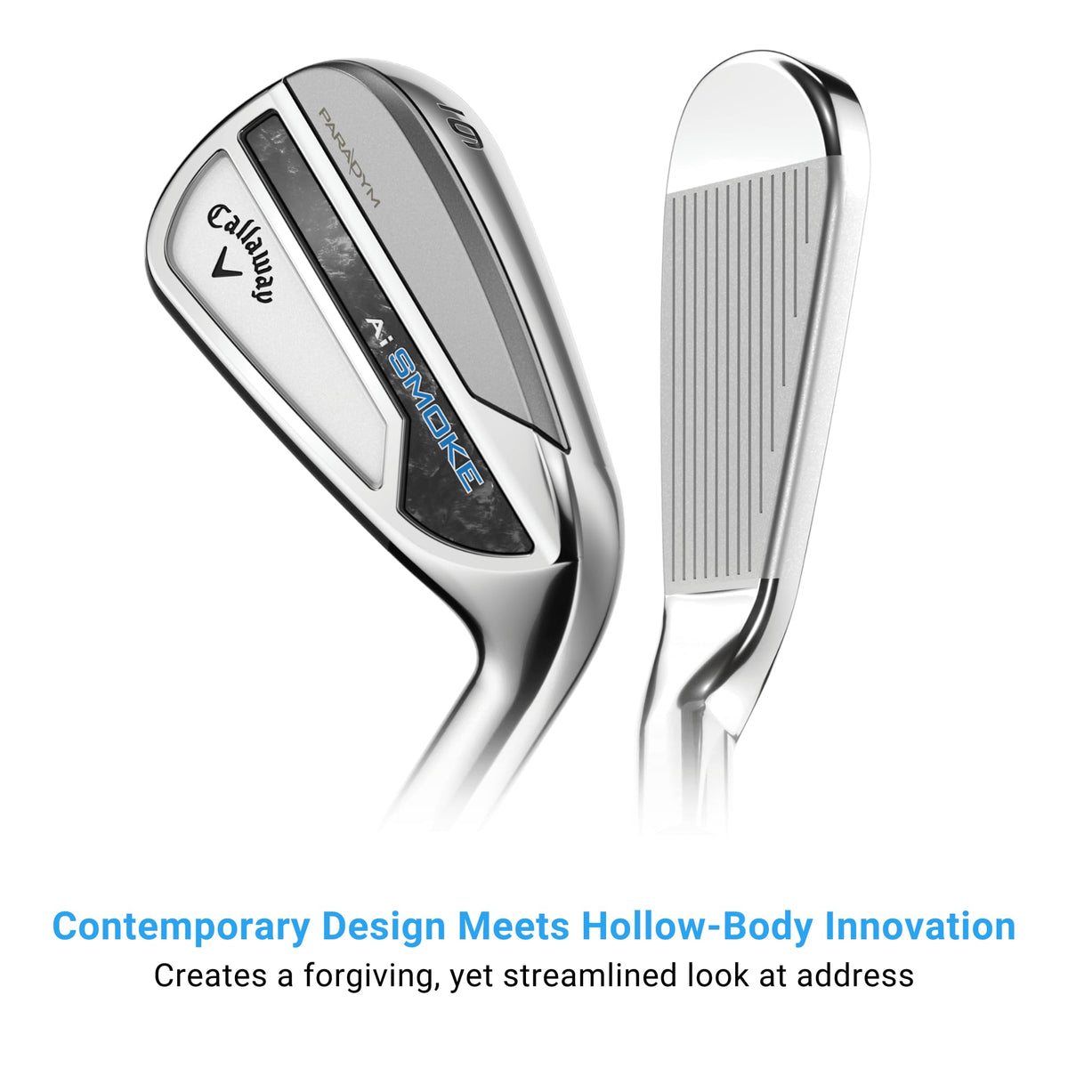 Satin finish and wedge profile to support alignment and feel on approaches.