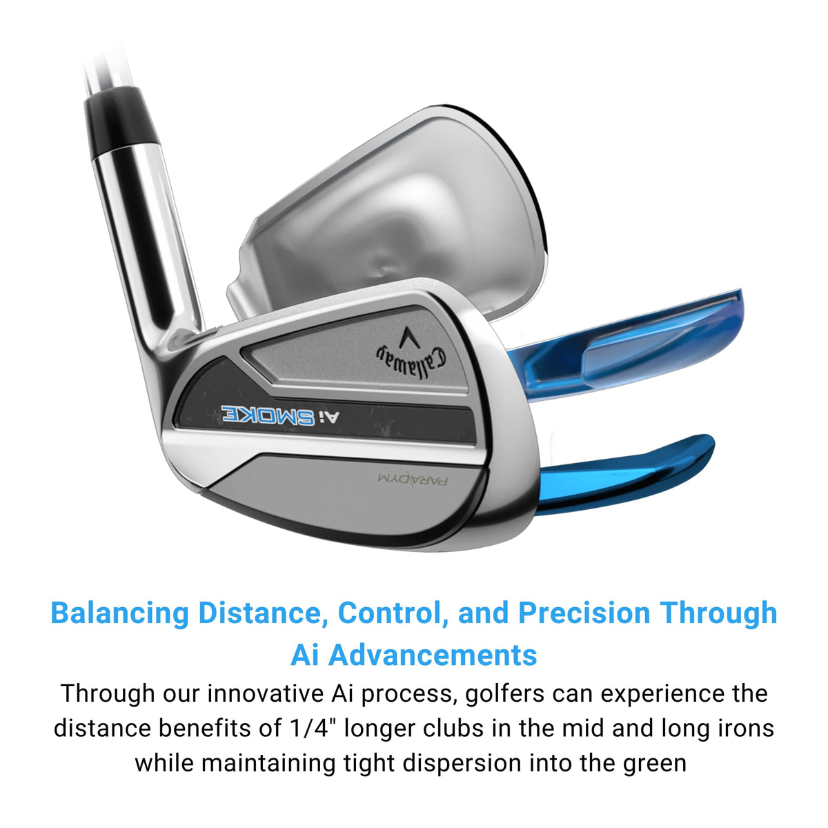 Callaway Paradym AI Smoke wedge top view for alignment and setup.