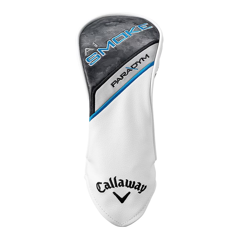 Callaway Paradym Ai Smoke left-handed driver with HZRDUS Smoke Black RDX 70 shaft for precise tee shots.