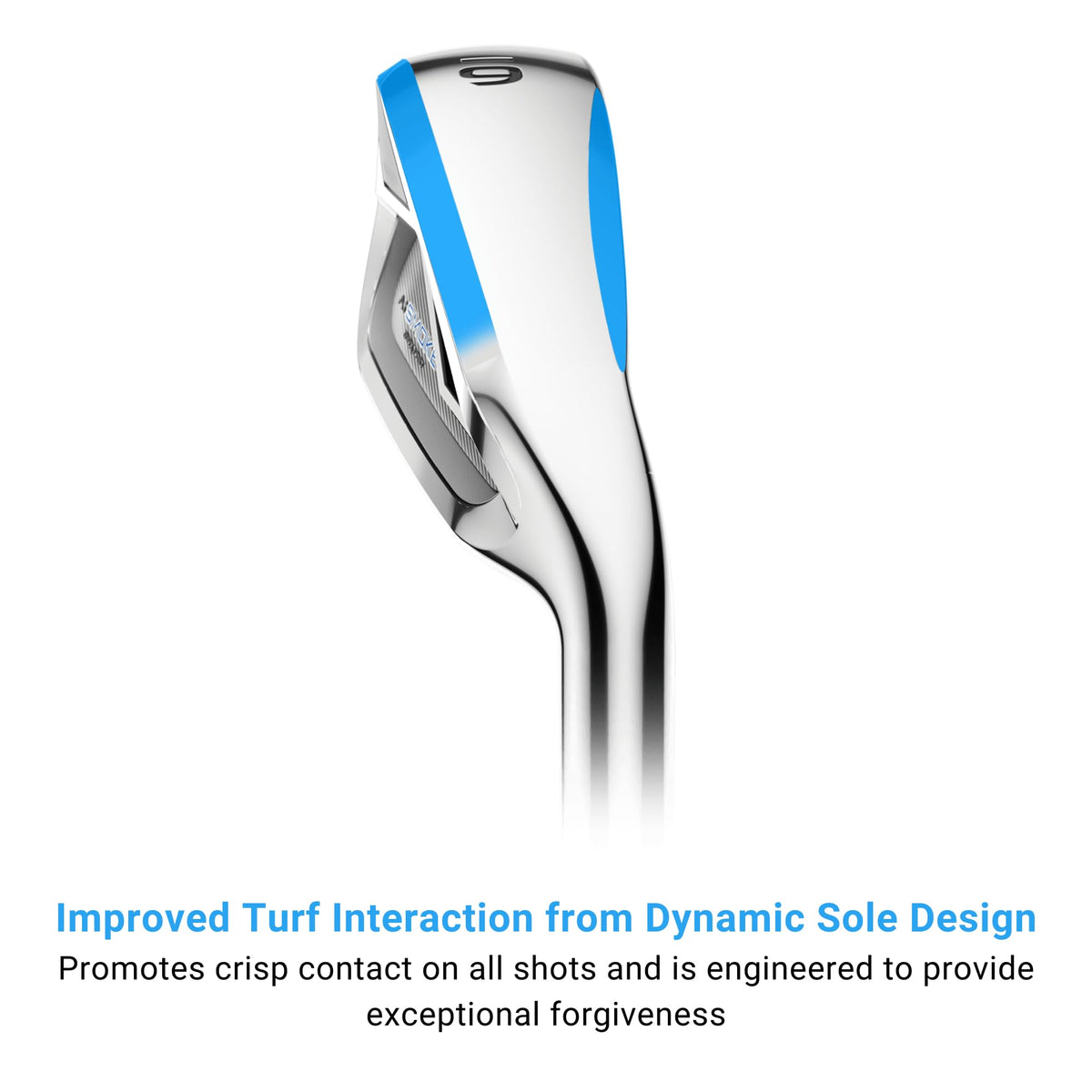 Callaway Paradym AI Smoke Max Fast 7 Iron graphite shaft detail suggests lightweight speed potential