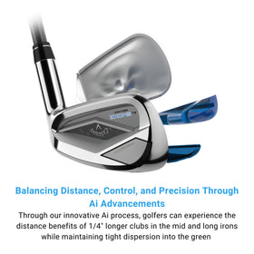 Callaway Paradym AI Smoke Max Fast 7 Iron graphite sole-side shot emphasizes stability