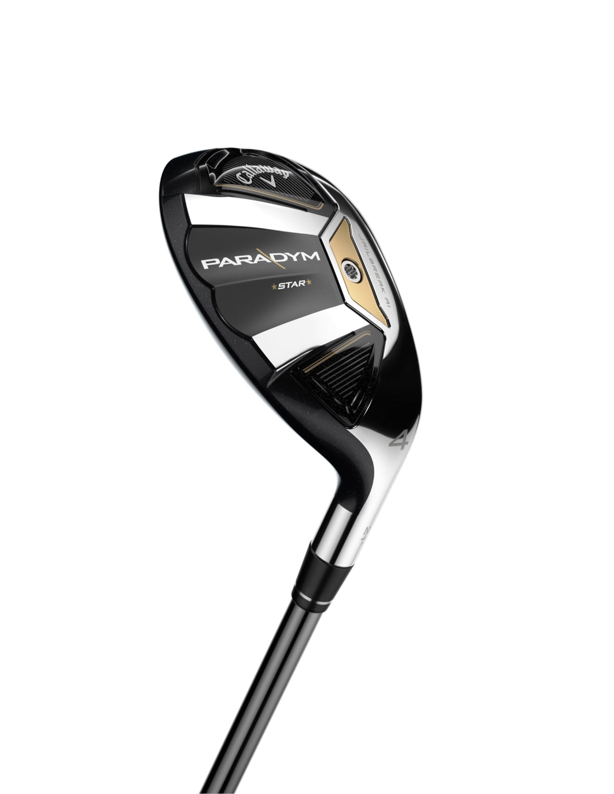 Callaway Paradym Star 5 Hybrid head-on graphite view illustrating lightweight design for easy distance