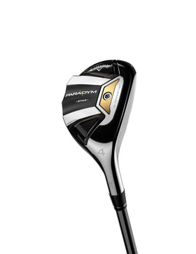 Callaway Paradym Star 5 Hybrid graphite light shaft emphasizes easy swing speed and higher launch