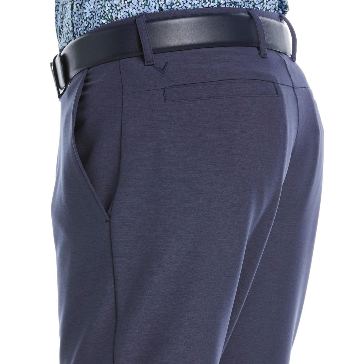 Callaway Pants back zippered pocket secures small items during play.