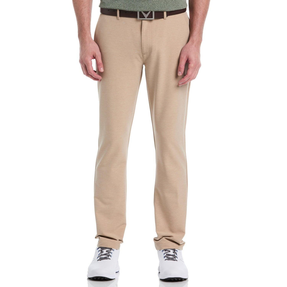 Callaway performance pants with active waistband keep shirt tucked during swings