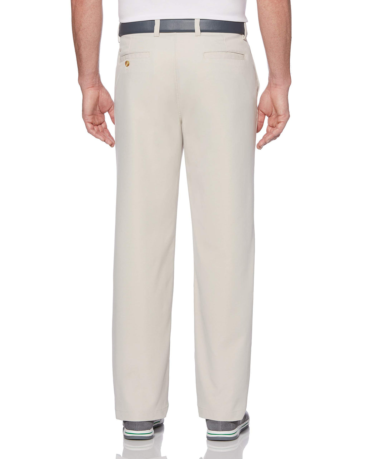 Callaway Pro Spin 3.0 Stretch pants closeup highlighting Sorona fabric and sun-protective finish