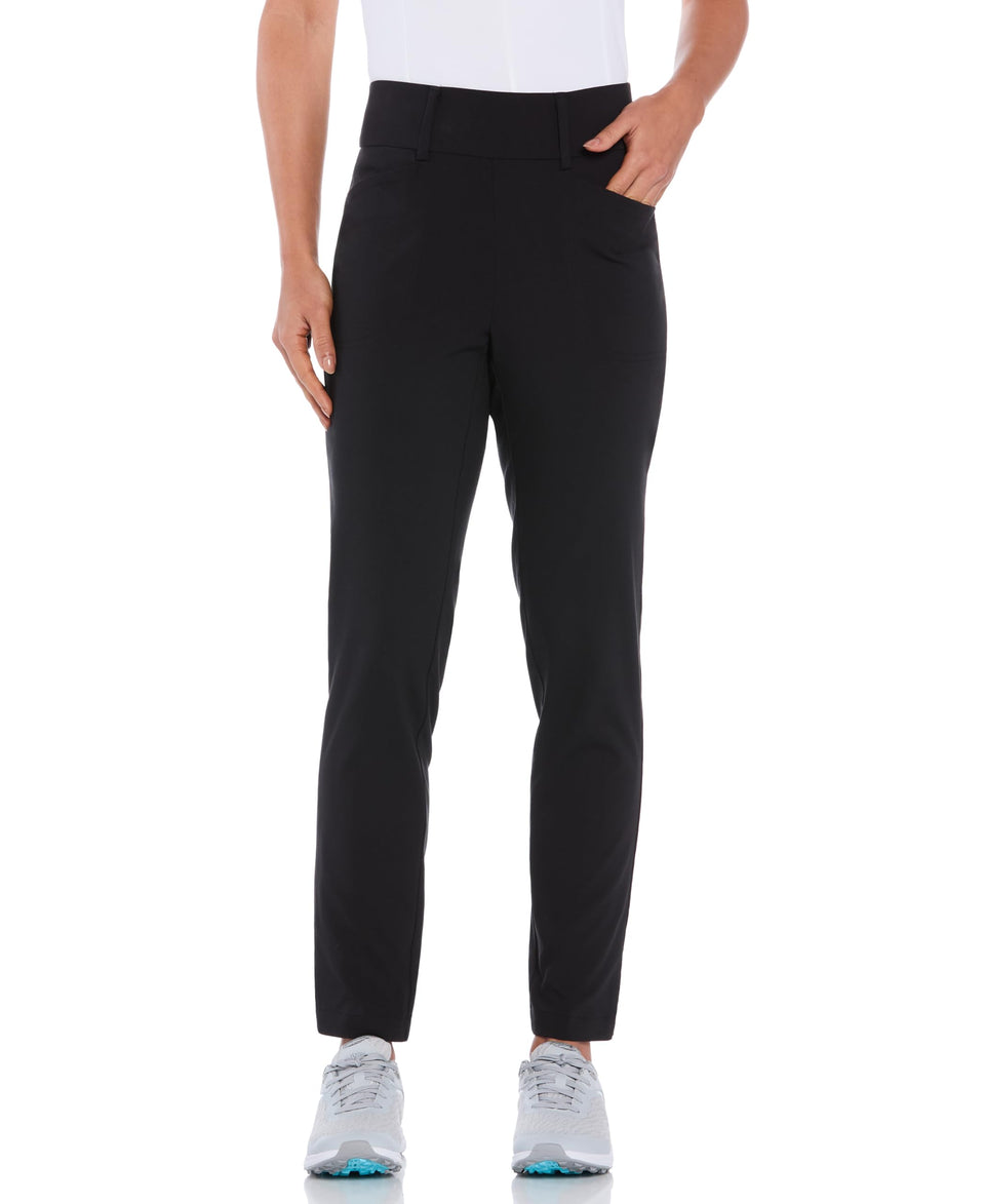 Callaway Pull-On Tech Stretch Pants caviar side view for flexible on course movement
