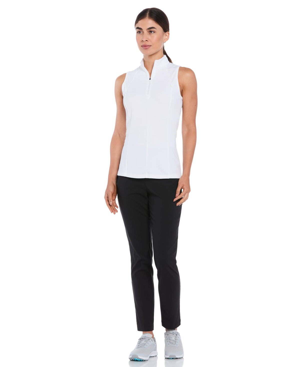 Callaway pull-on fabric detail close-up highlighting eco-friendly LENZING EcoVero fibers