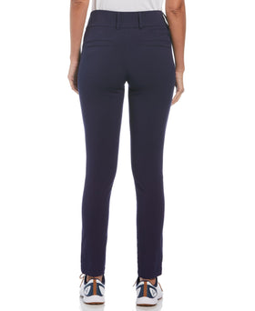 Callaway Pull-On Tech Stretch Pants in peacoat, back view highlighting flexible fabric and coverage