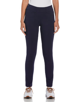 Callaway Pull-On Tech Stretch Pants Peacoat front view showing sleek silhouette and comfort