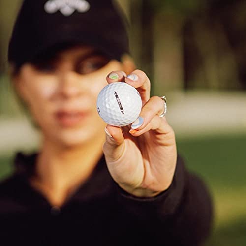 Callaway REVA ball in hand showing oversized construction for higher launch