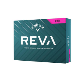 Callaway REVA PNK 25-ball pack front view highlights easy launch for women