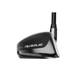 Callaway Rogue ST Max 4 Hybrid face close-up highlighting precision and turf interaction