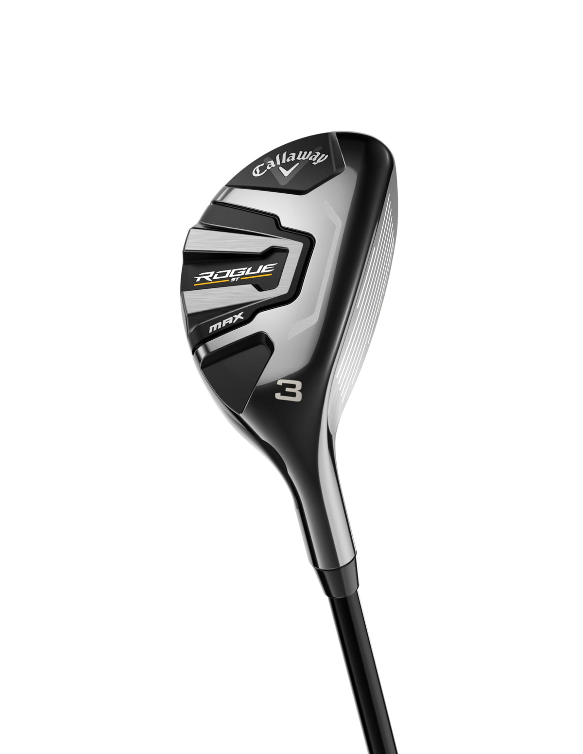 Callaway Rogue ST Max Hybrid left 3H front face highlights distance potential.