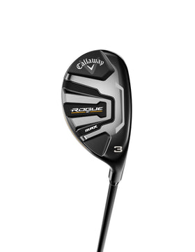 Callaway Rogue ST Max Hybrid left ball flight suggests controlled trajectory.