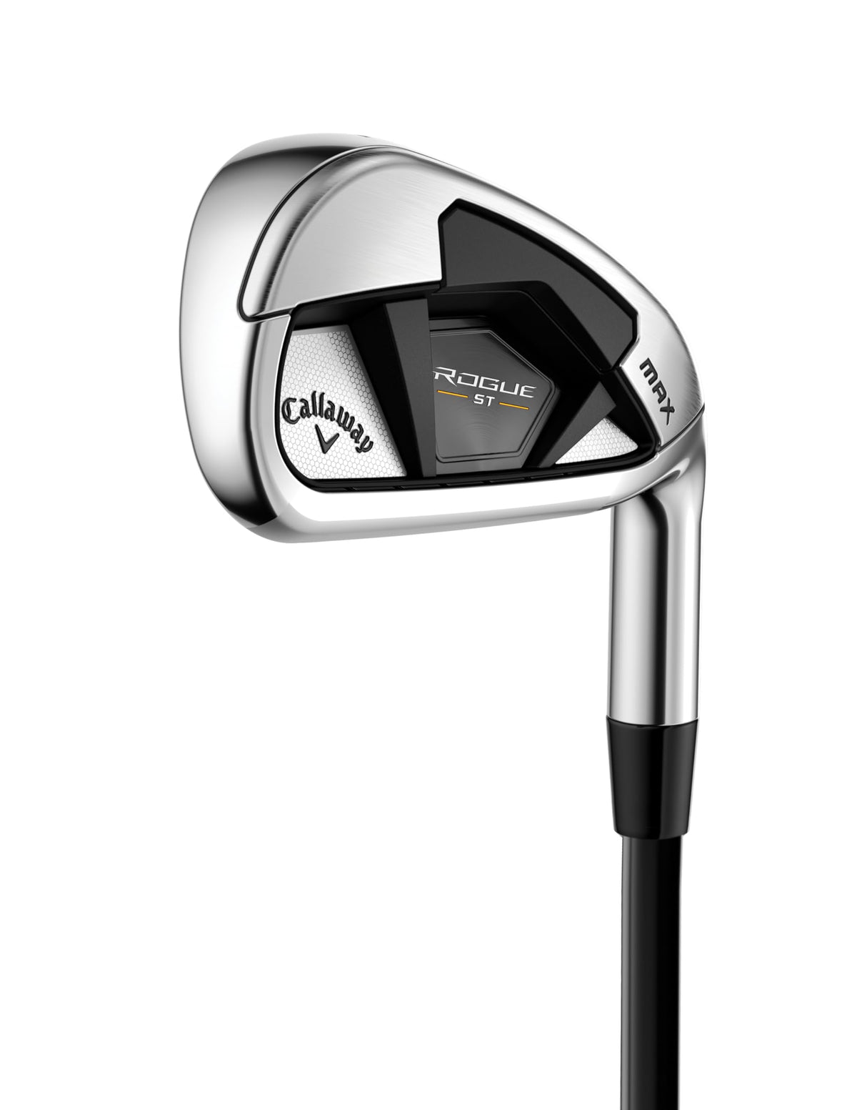 Callaway Rogue ST Max iron face closeup highlights precise contact