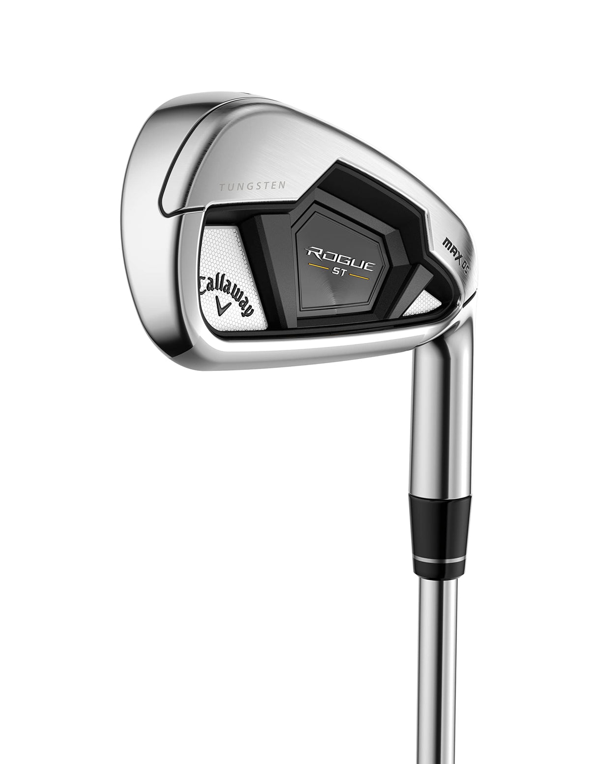 Callaway Rogue ST MAX OS face closeup highlighting AI-design for speed and consistency.