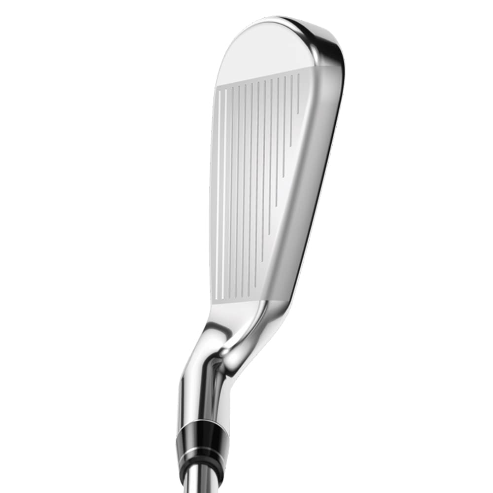 Callaway Rogue ST Max OS Lite Approach Wedge 47° close-up of grooves for precision touch.