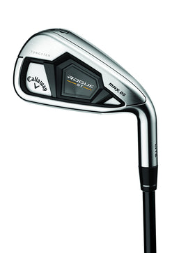 Callaway Rogue ST Max OS Lite wedge face close-up shows high-launch potential.