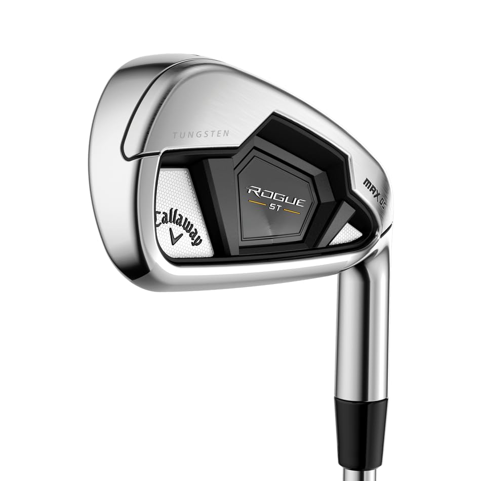 Callaway Rogue ST MAX OS tungsten weighting for improved launch and speed across the face.