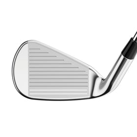 Callaway Rogue ST Max OS Lite club face closeup, engineered for faster speed and control.