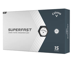 Callaway Superfast balls white box front, quick purchase and reliable distance.