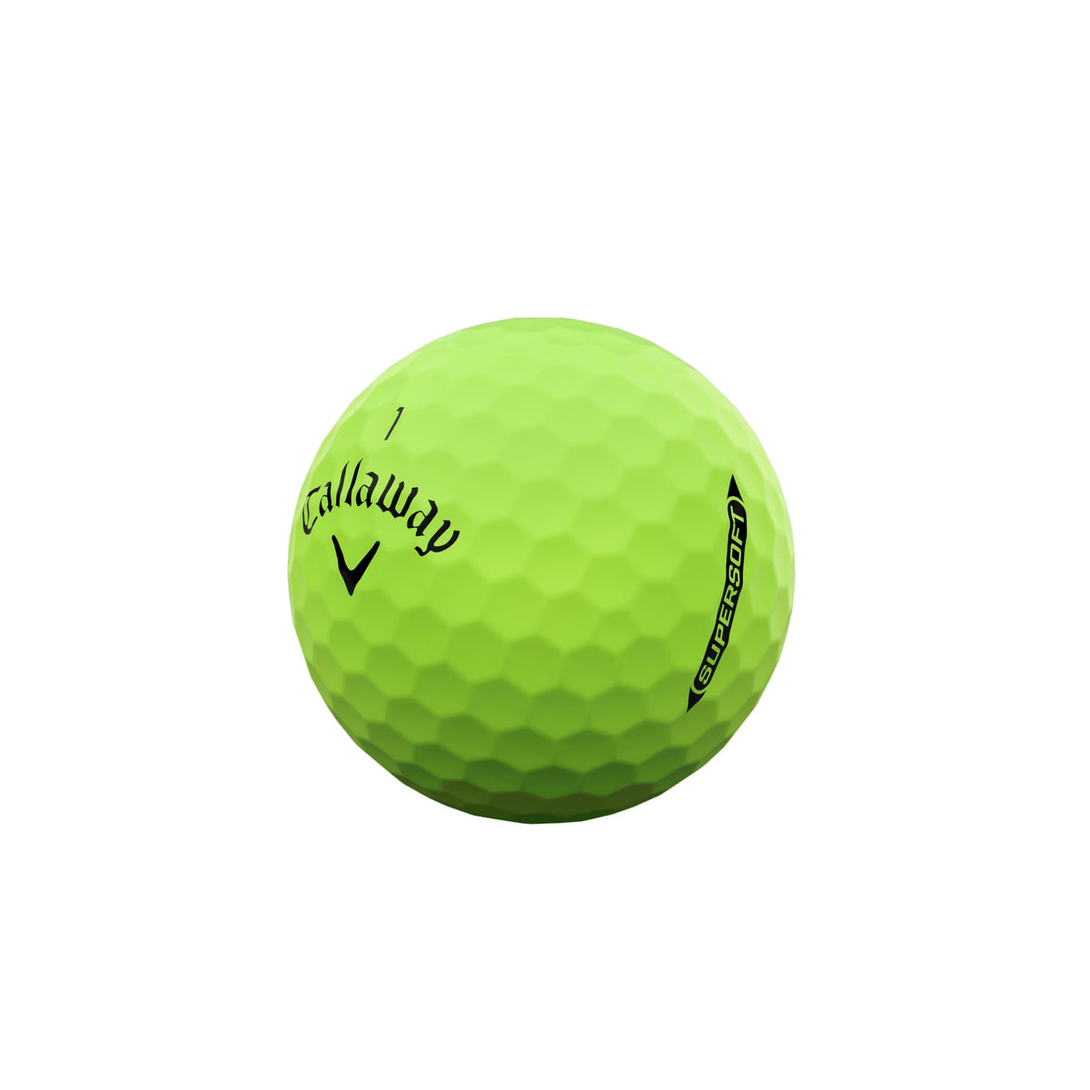 Callaway Supersoft 2025 Green packaging label emphasizes versatile use