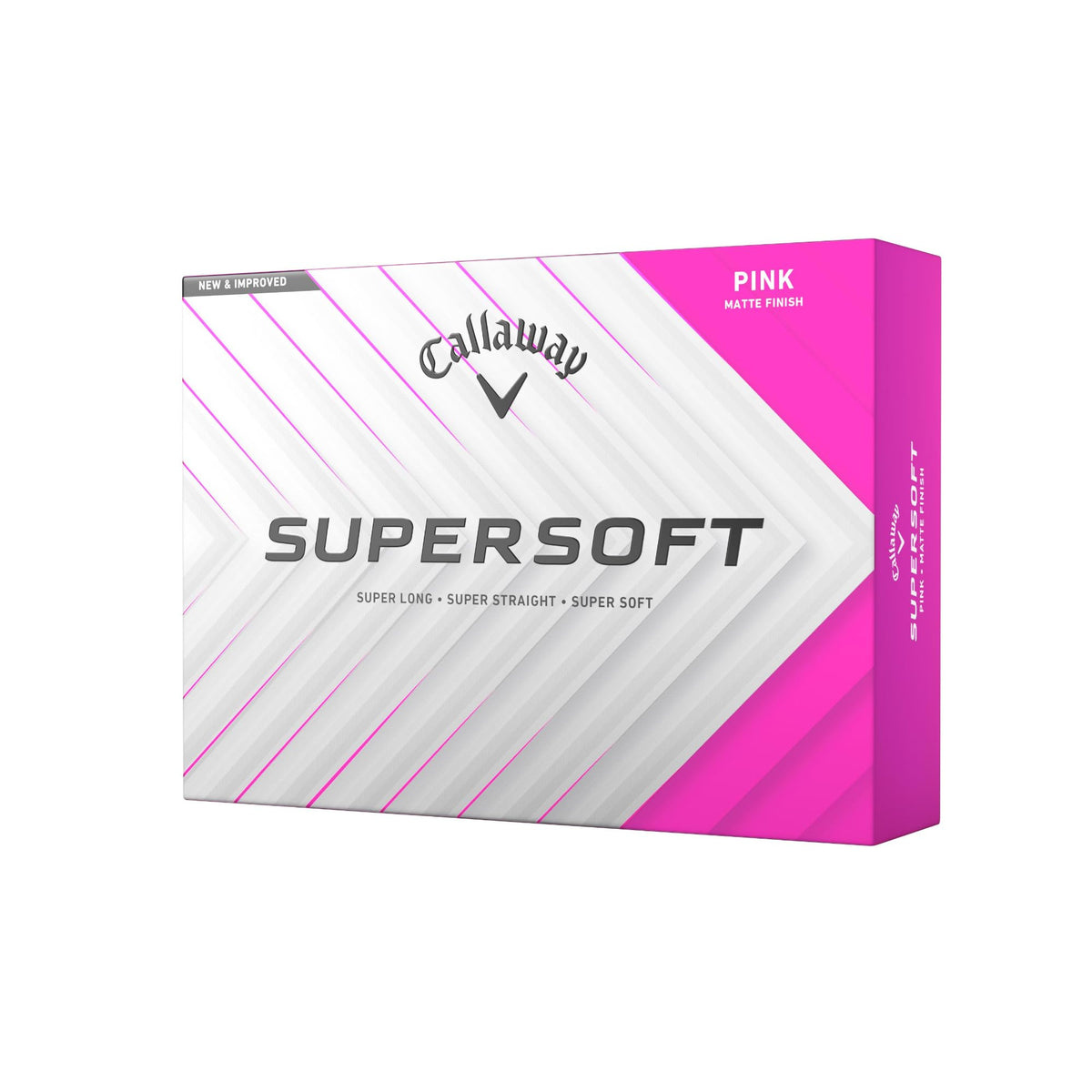 Callaway Supersoft 2025 pink ball with high visibility and soft feel