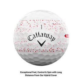 Callaway Supersoft speed-focused image demonstrates long, straight performance with soft feel.
