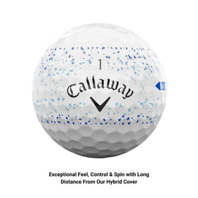 Callaway Supersoft blue splatter pack image highlights strong on-shelf appeal