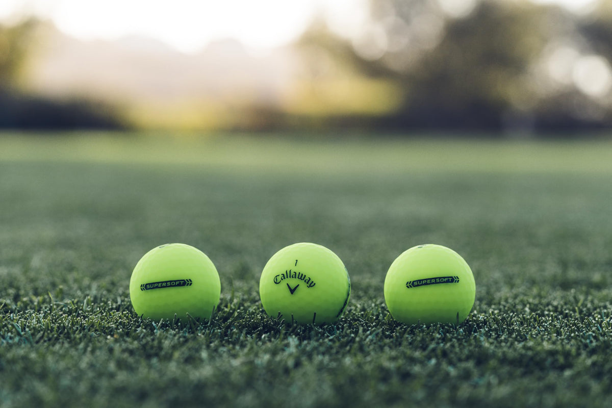 Callaway Supersoft box and balls show simple packaging and value.
