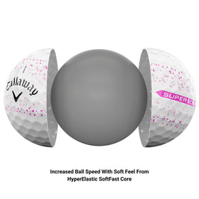 Callaway Supersoft hybrid-cover closeup highlights greenside control.