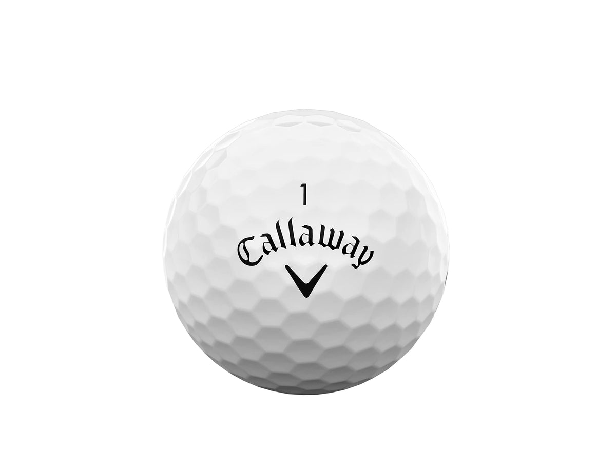 Callaway Supersoft Max in golf bag scene showcasing convenient recreation ball.