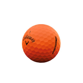 Callaway Supersoft Orange ball pack of 12 for practice rounds.
