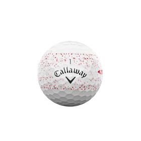 Callaway Supersoft Red Splatter SoftFast core boosts speed with soft feel.